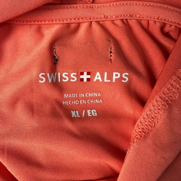 Swiss Alps‎ Women's Hooded Sun Protection Swim Cover-Up Dress, Size XL, Tea Rose - Picture 7 of 10